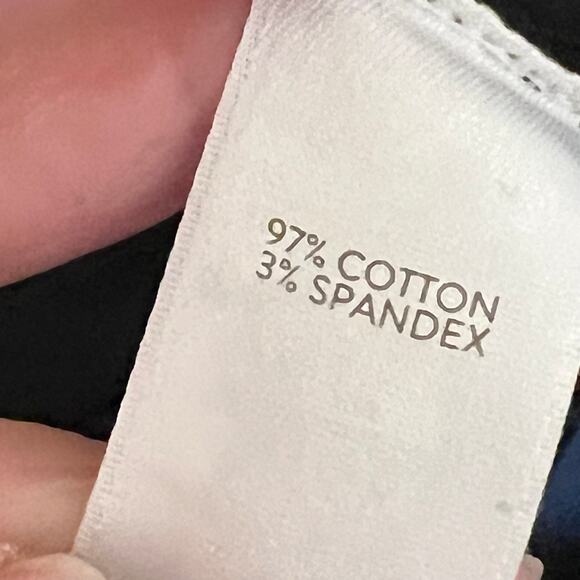 J. Jill Pull On Black Corduroy Velvet Pants Medium Petite MP Stretch Elastic - Picture 6 of 12